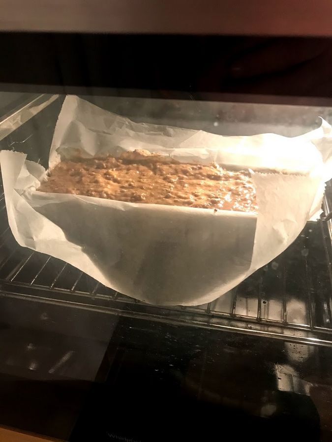 Banánkenyér a sütőben